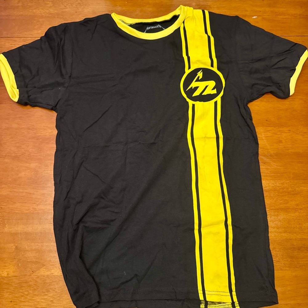 New 2023 Metallica 72 Seasons Black Ringer Stripe 2XL Shirt North America Tour